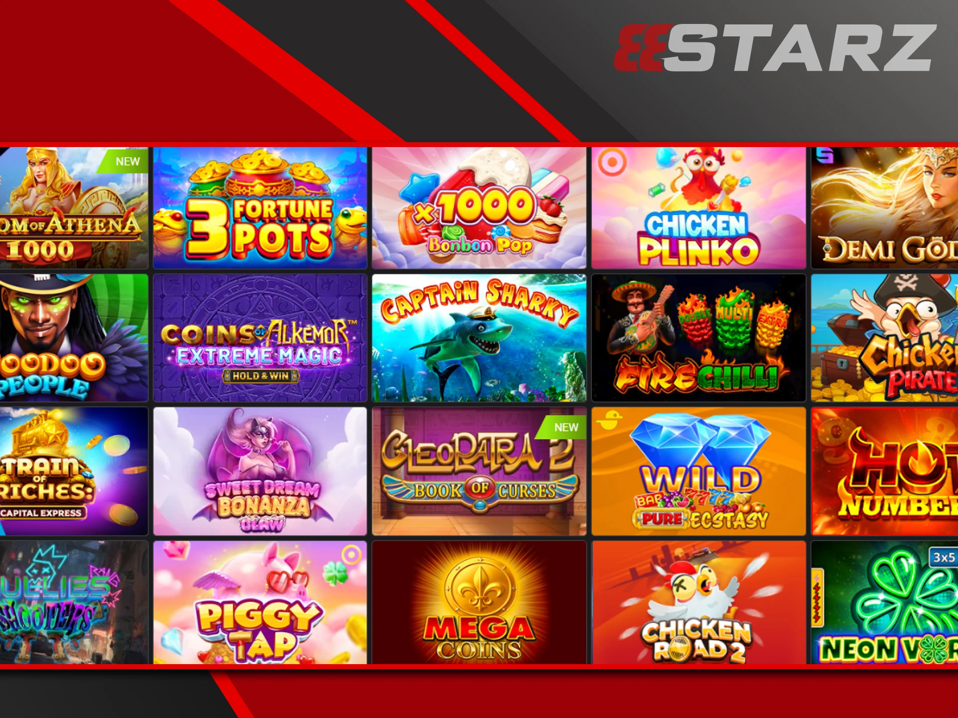 Casino slots are available in a variety of genres at 888starz.