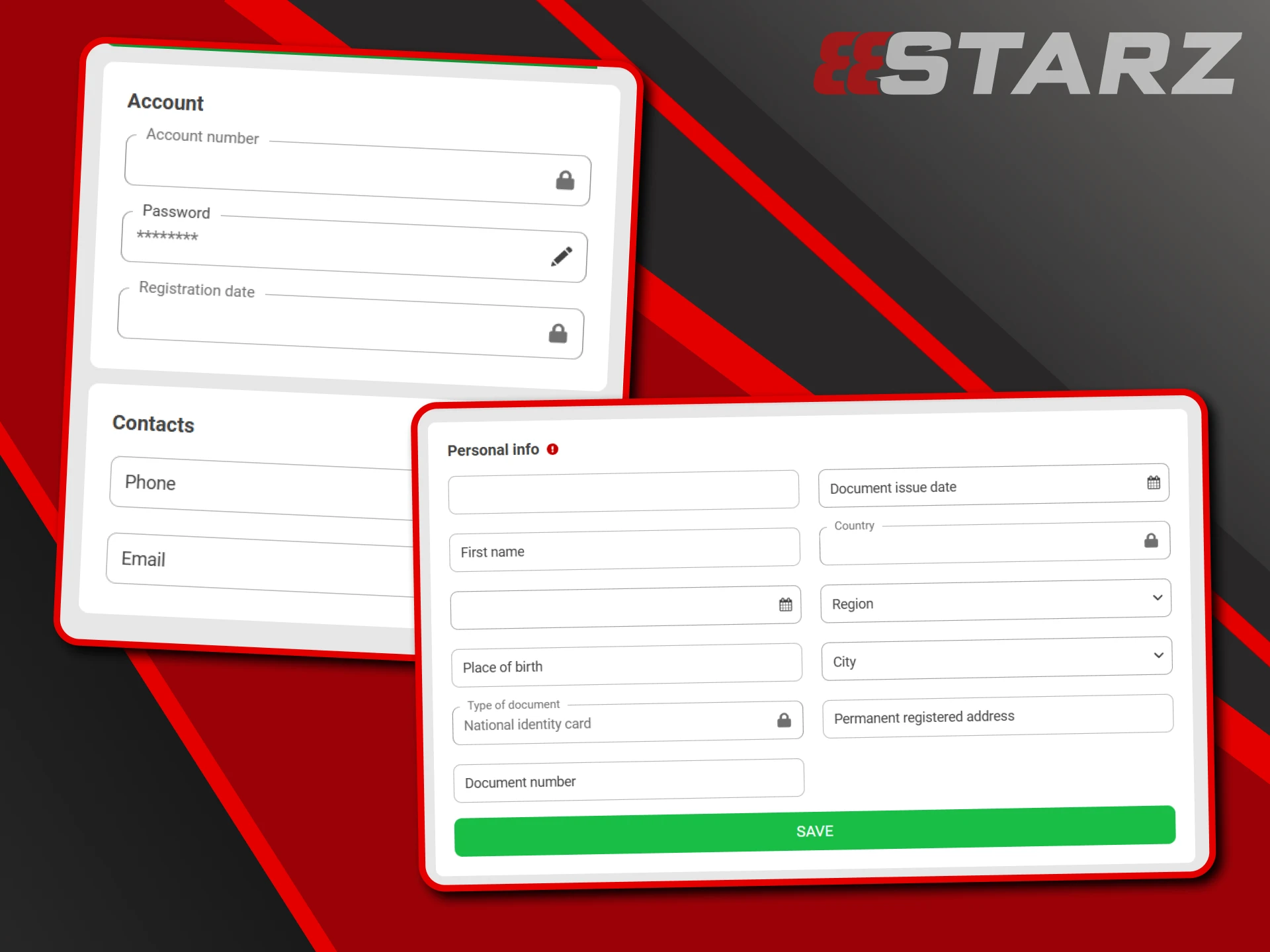 Data verification is required to withdraw funds on the 888starz website.